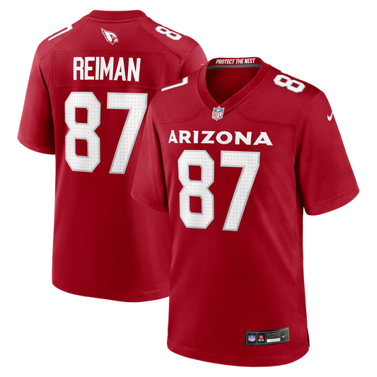 Tip Reiman Arizona Cardinals Nike Cardinal Team Game Jersey