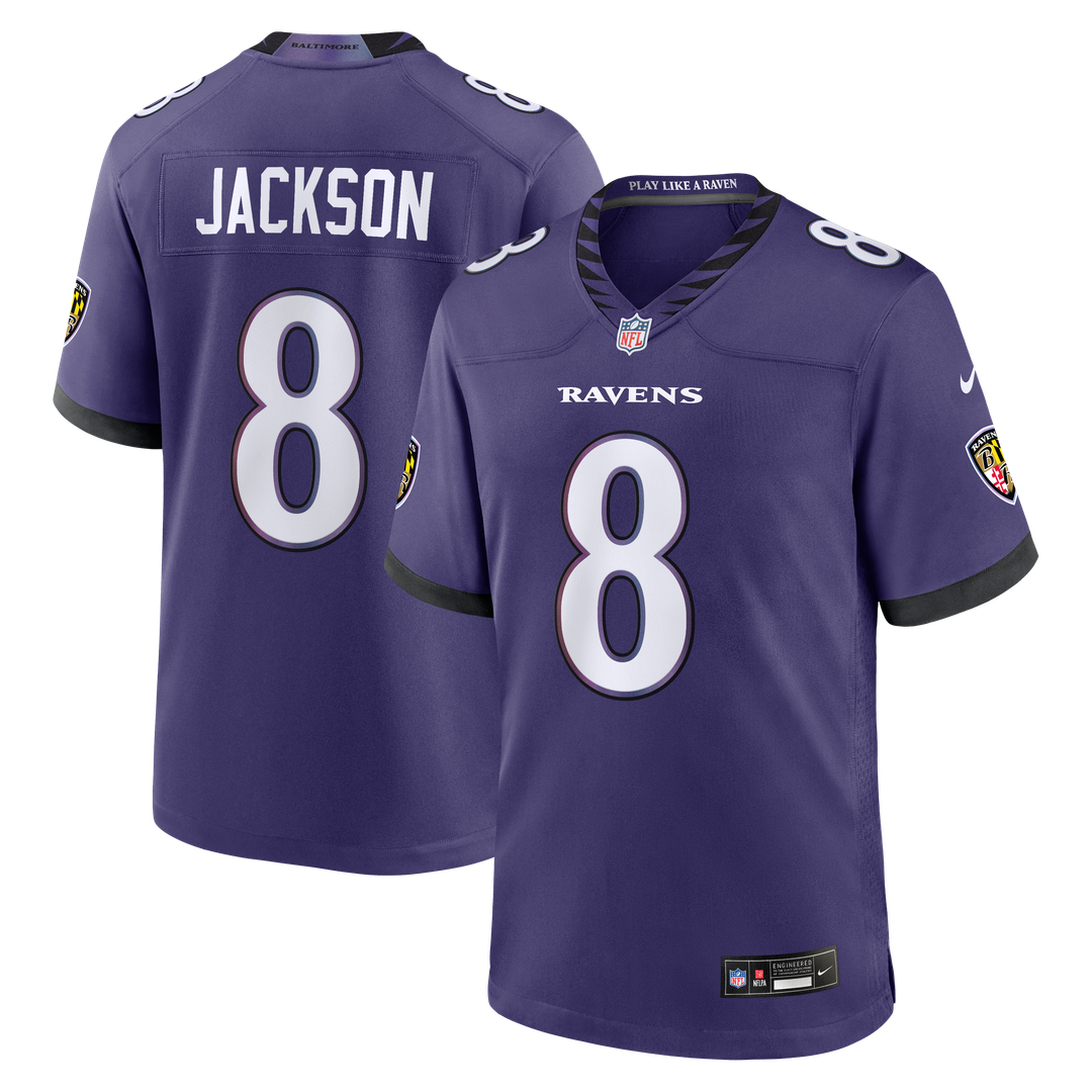 Lamar Jackson Baltimore Ravens Nike Purple Team Game Jersey