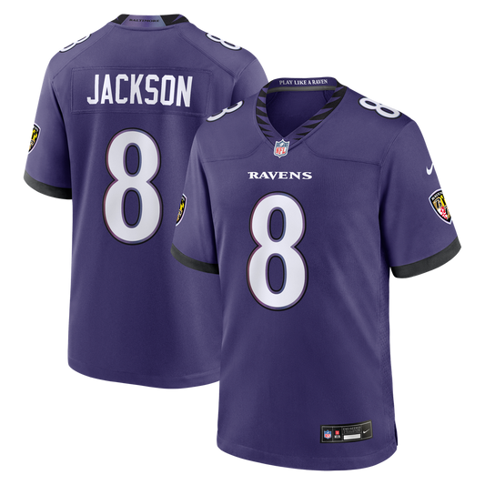 Lamar Jackson Baltimore Ravens Nike Purple Team Game Jersey