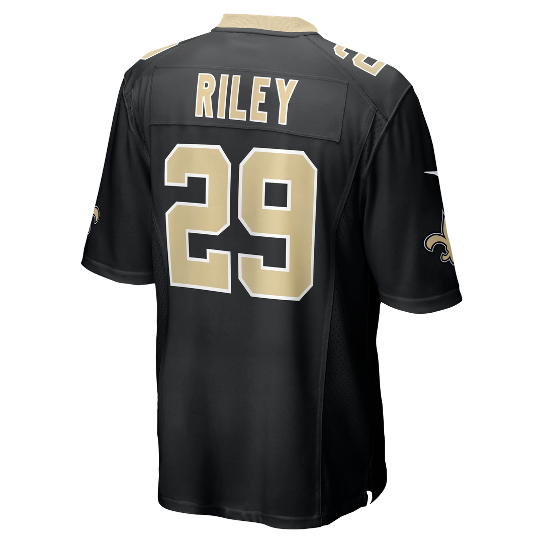 Quincy Riley New Orleans Saints Nike Black Team Game Jersey