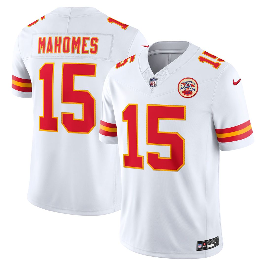 Patrick Mahomes Kansas City Chiefs Nike White Vapor F.U.S.E. Stitched Limited Jersey