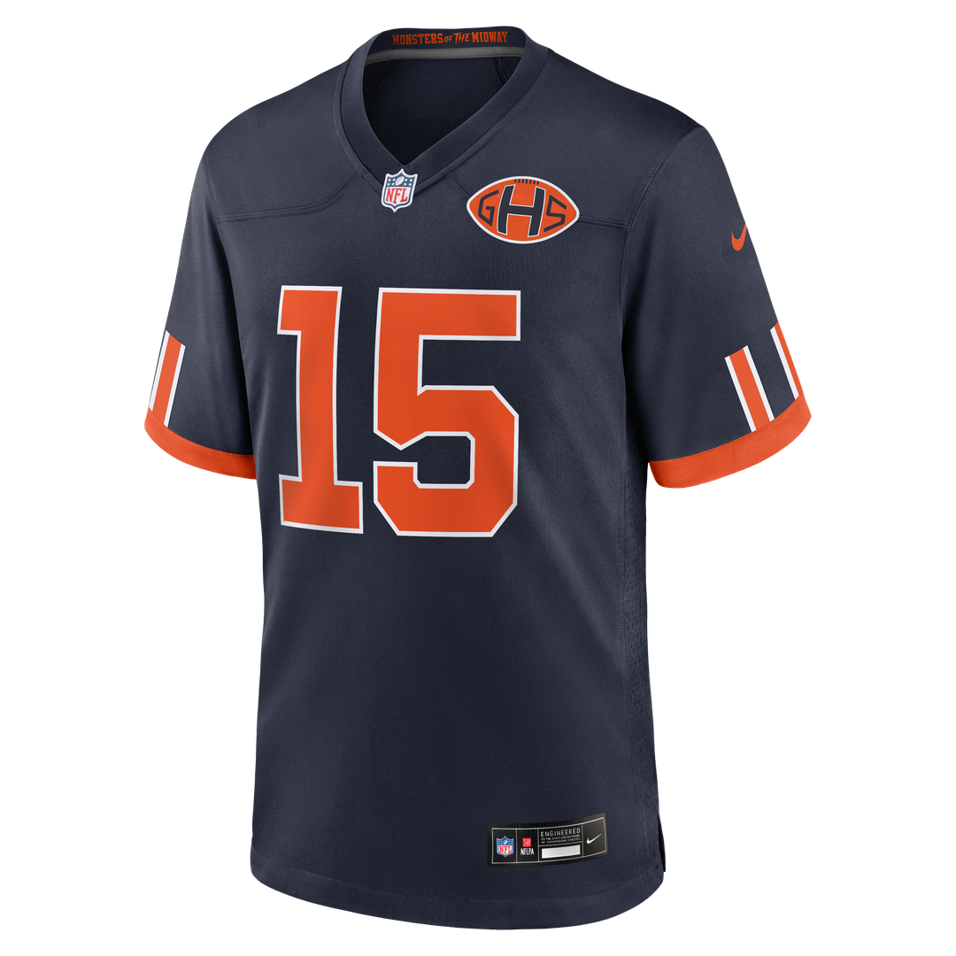 Rome Odunze Chicago Bears Nike Navy 2026 Rivalries Collection Game Jersey
