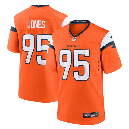 Sai'vion Jones Denver Broncos Nike Orange Team Game Jersey