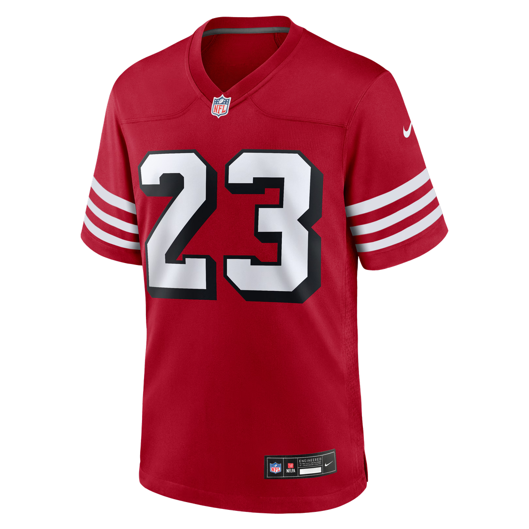 Christian McCaffrey San Francisco 49ers Nike Scarlet Alternate Game Player Jersey