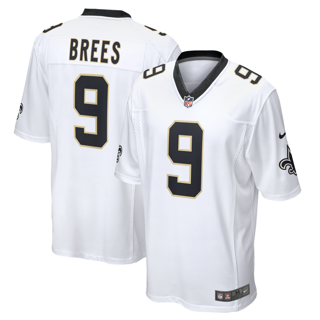 Drew Brees New Orleans Saints Nike White Game Jersey