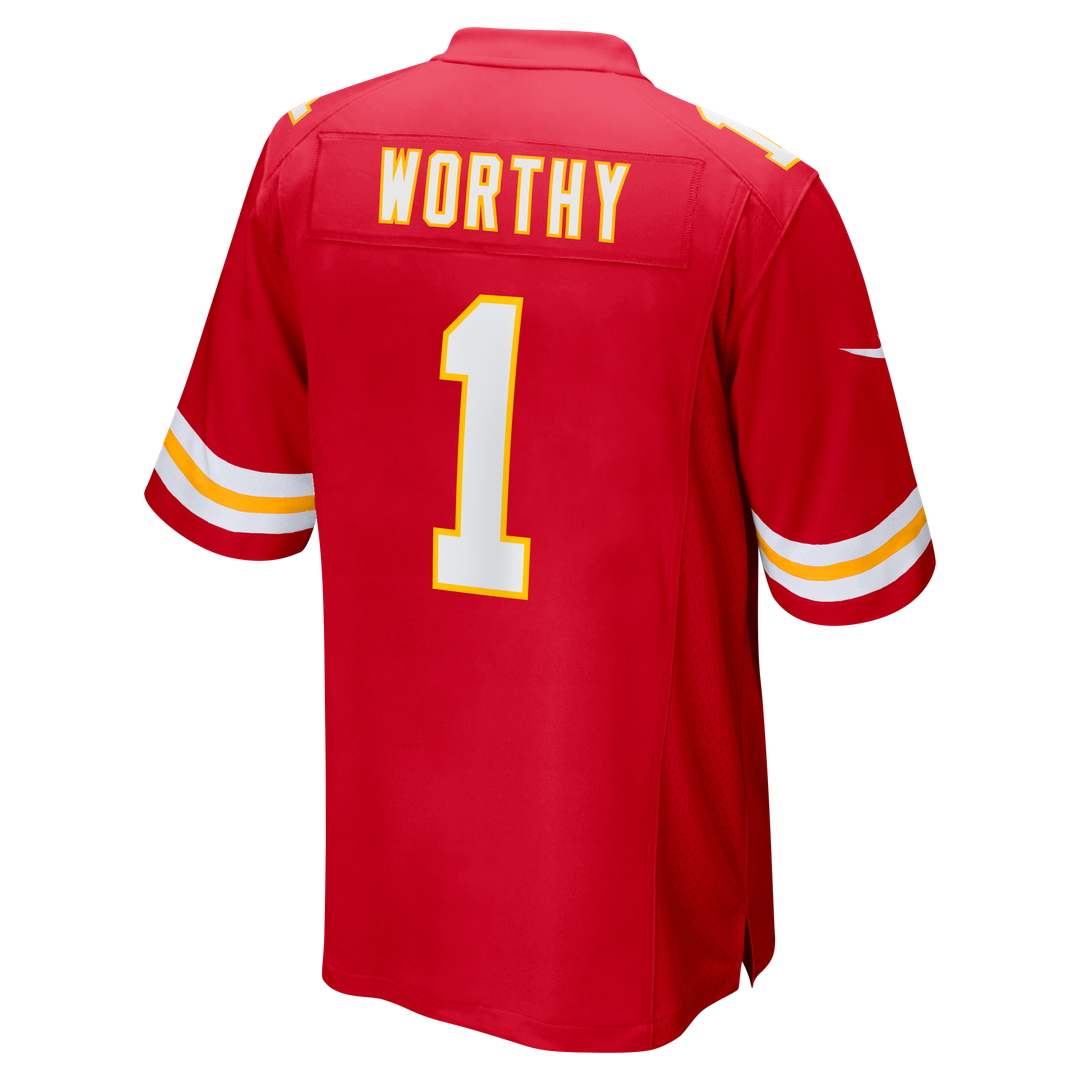 Xavier Worthy Kansas City Chiefs Nike Red Player Game Jersey