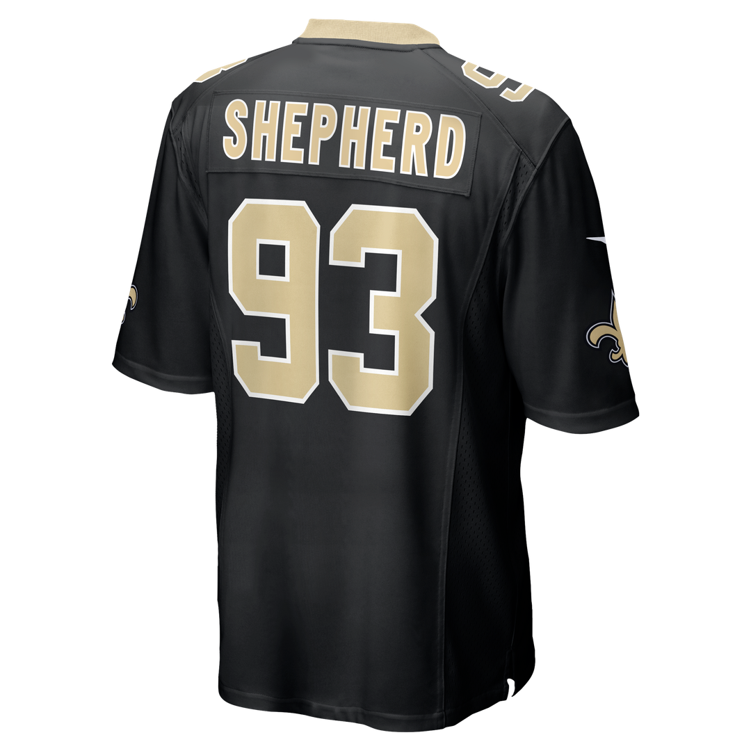 Nathan Shepherd New Orleans Saints Nike Black Game Jersey