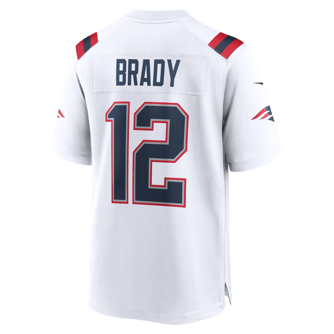 Tom Brady New England Patriots Nike White Retired Game Jersey