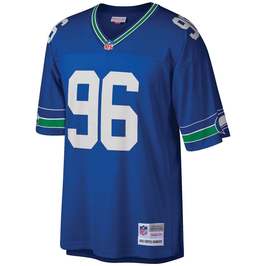 Cortez Kennedy Seattle Seahawks Mitchell & Ness Royal Legacy Replica Jersey