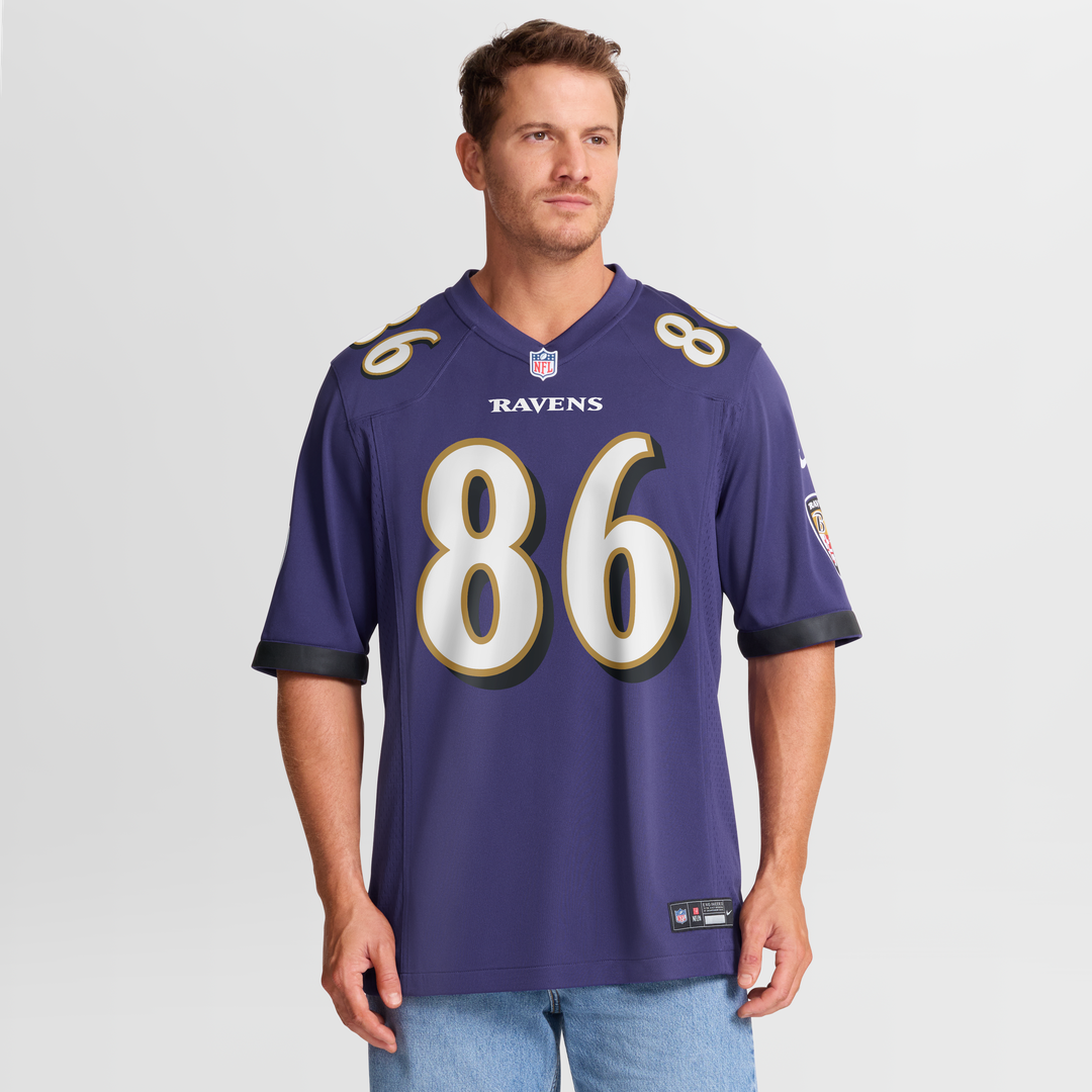Cornelius Johnson Baltimore Ravens Nike Purple Team Game Jersey
