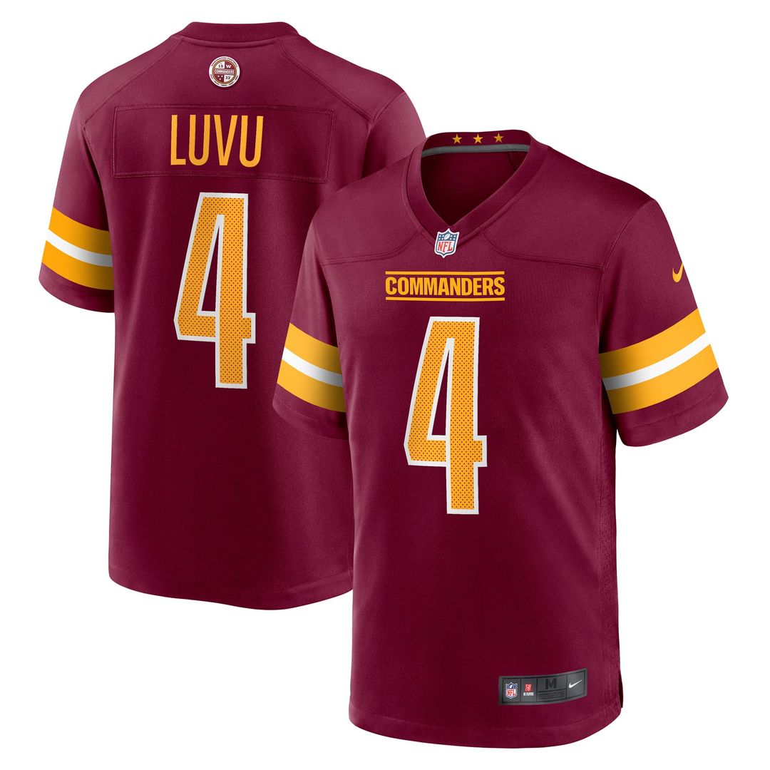 Frankie Luvu Washington Commanders Nike Burgundy Game Jersey
