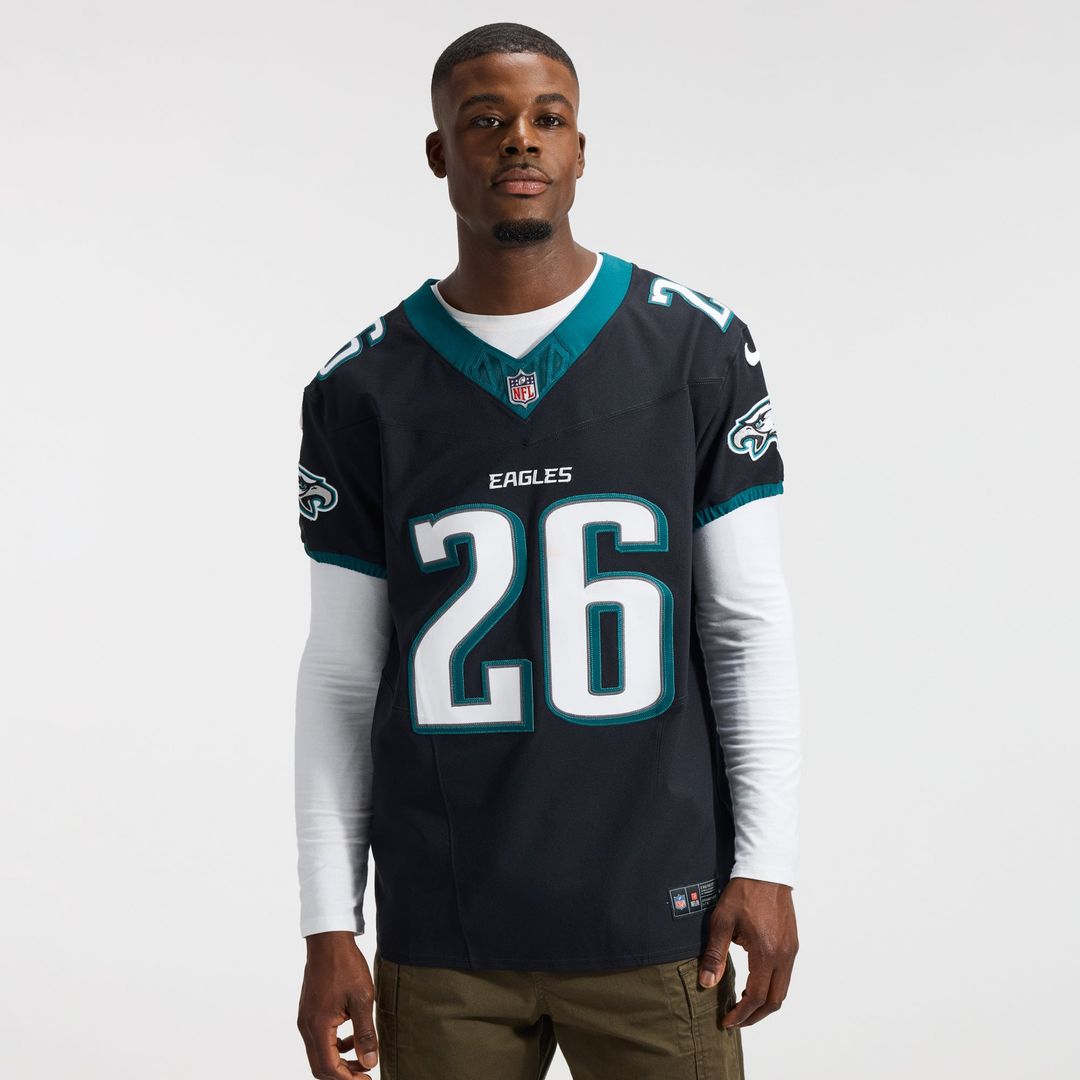 Saquon Barkley Philadelphia Eagles Nike Black Alternate Vapor F.U.S.E. Elite Jersey