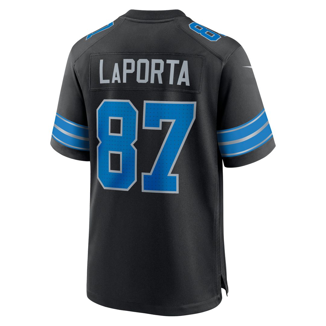 Sam LaPorta Detroit Lions Nike Black 2nd Alternate Game Jersey