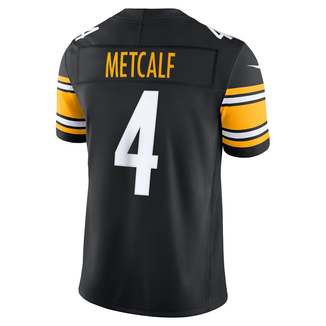 DK Metcalf Pittsburgh Steelers Nike Black Team Vapor F.U.S.E. Stitched Limited Jersey