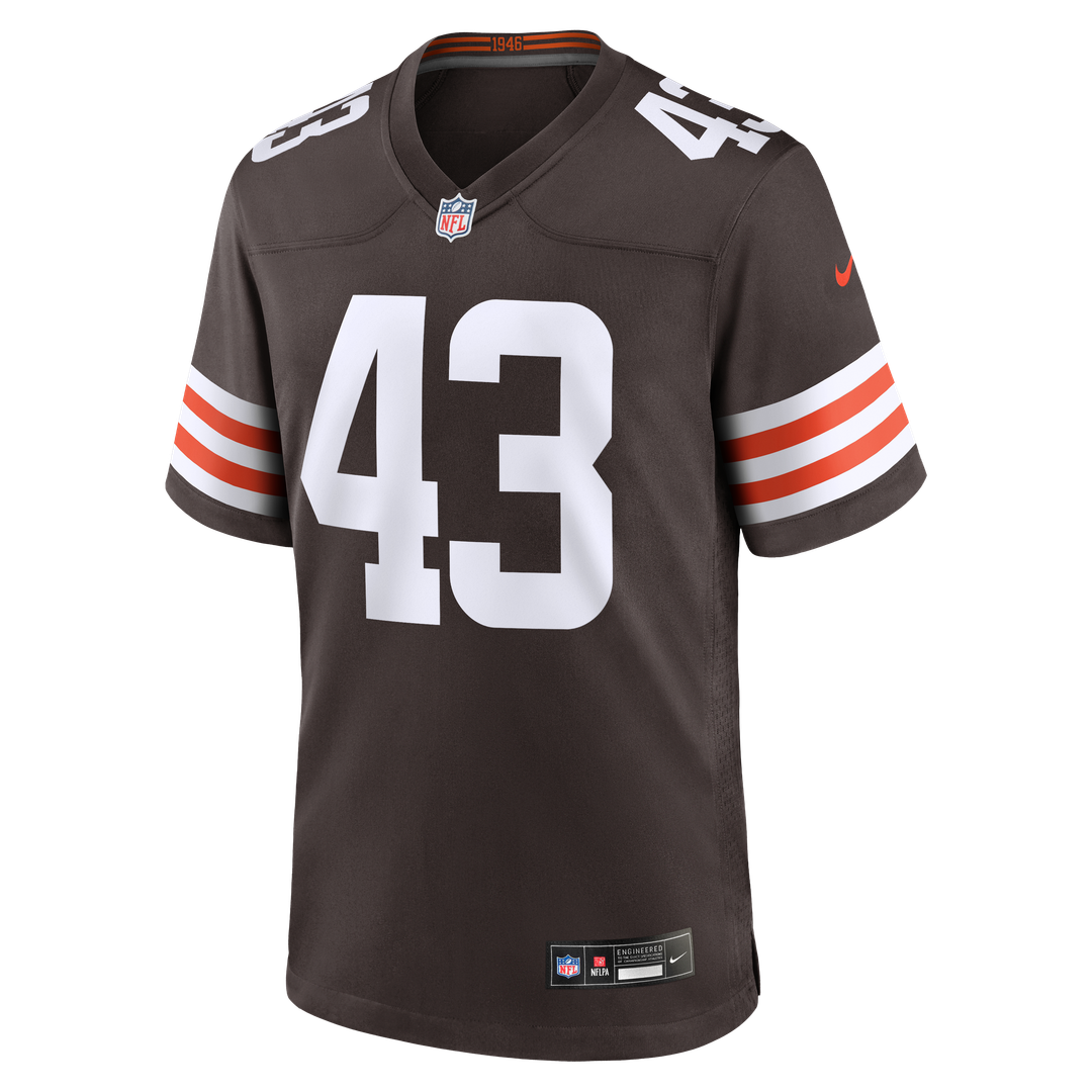 Mohamoud Diabate Cleveland Browns Nike Brown Team Game Jersey