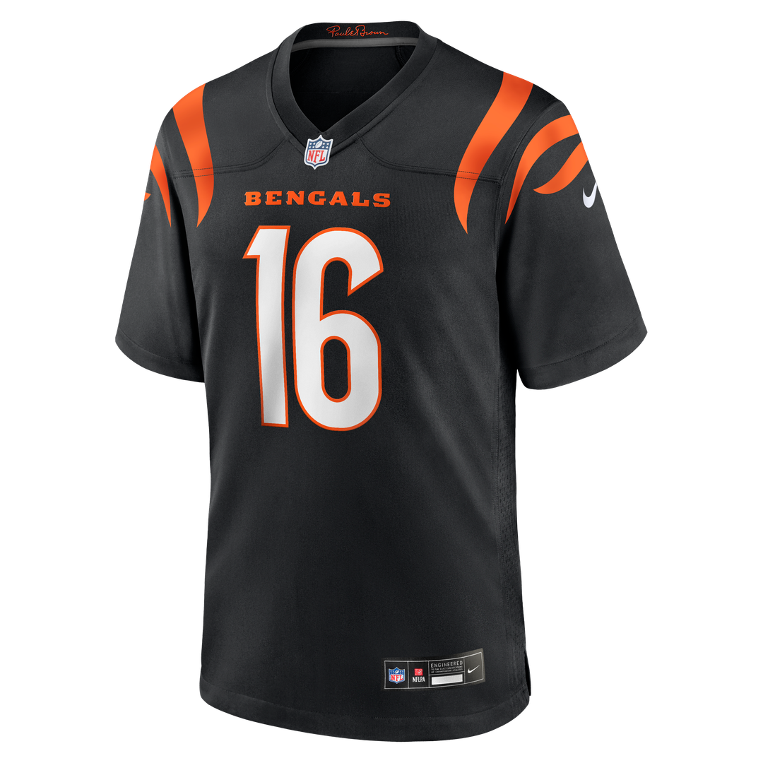 Joe Flacco Cincinnati Bengals Nike Black Team Game Jersey