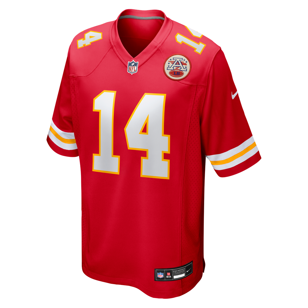 Garrett Nussmeier Kansas City Chiefs Nike Red Game Jersey