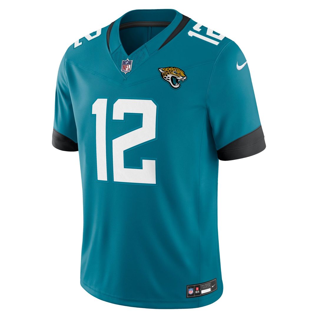 Travis Hunter Jacksonville Jaguars Nike Teal Team Vapor F.U.S.E. Stitched Limited Jersey