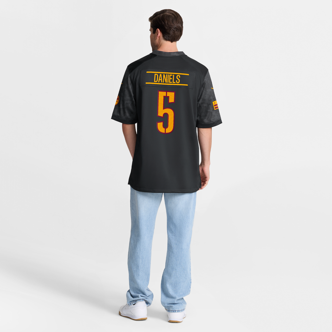Jayden Daniels Washington Commanders Nike White Player Game Jersey