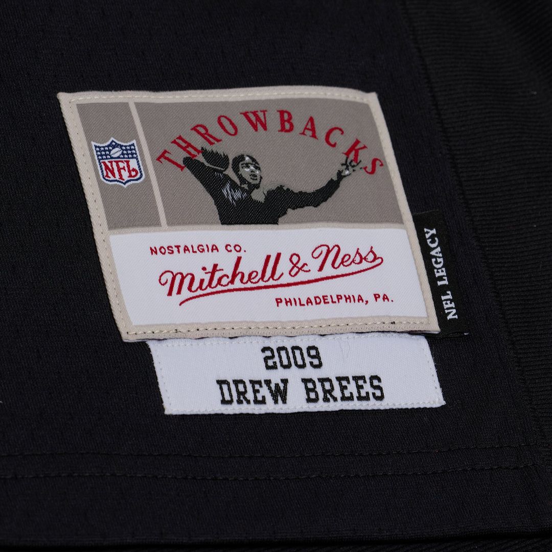 Drew Brees New Orleans Saints Mitchell & Ness Black 2009 Legacy Jersey