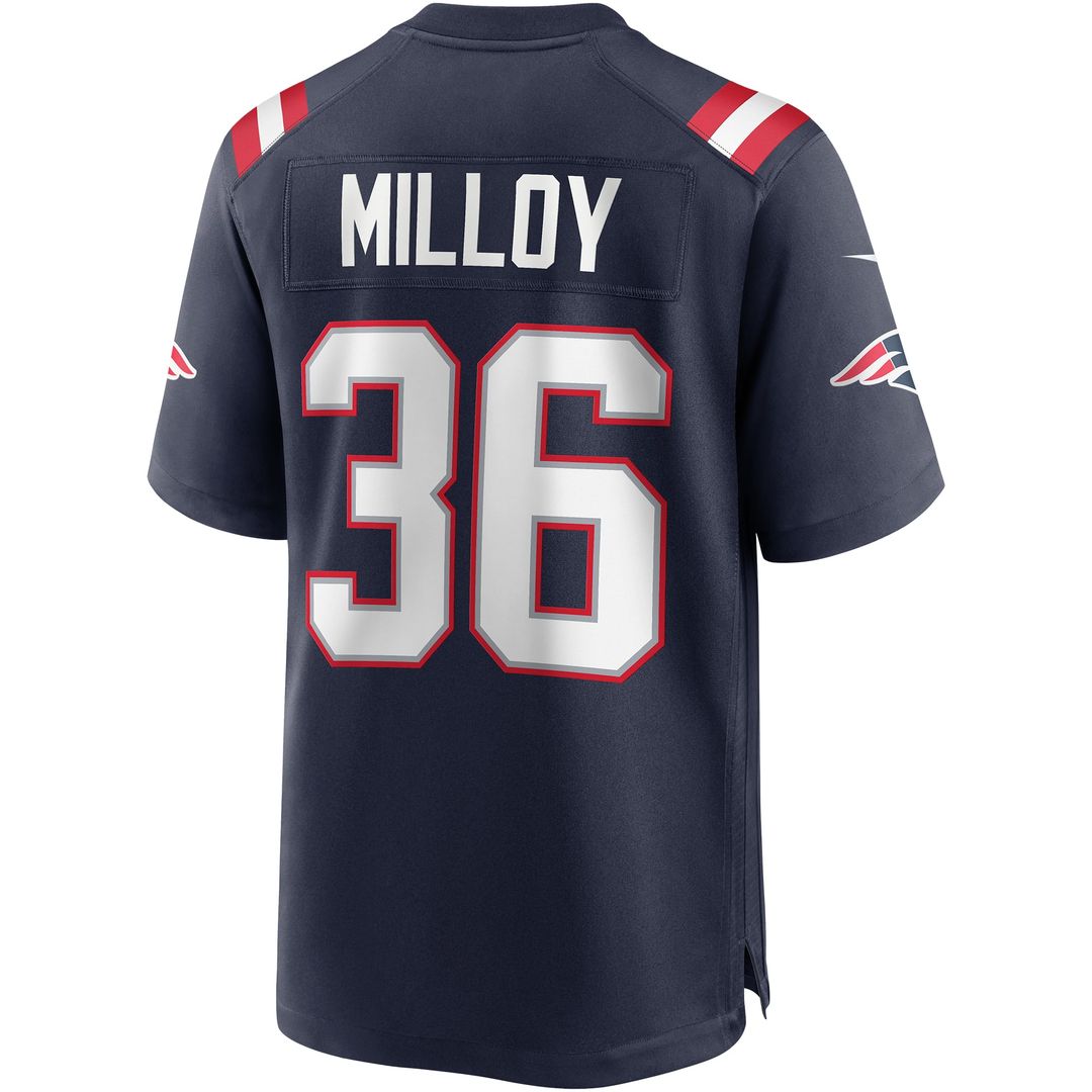 Lawyer Milloy New England Patriots Nike Navy Game Retired Player Jersey