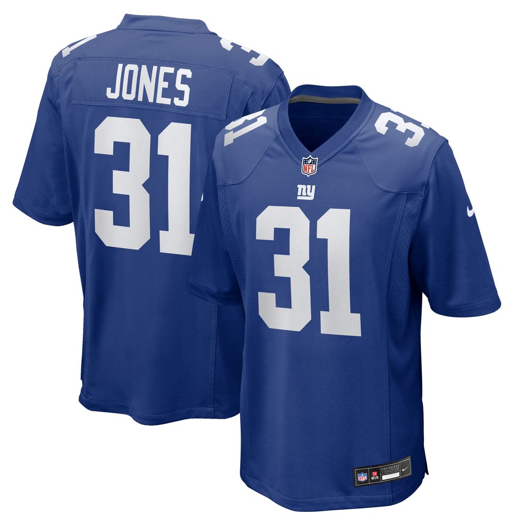Nic Jones New York Giants Nike Royal Team Game Jersey