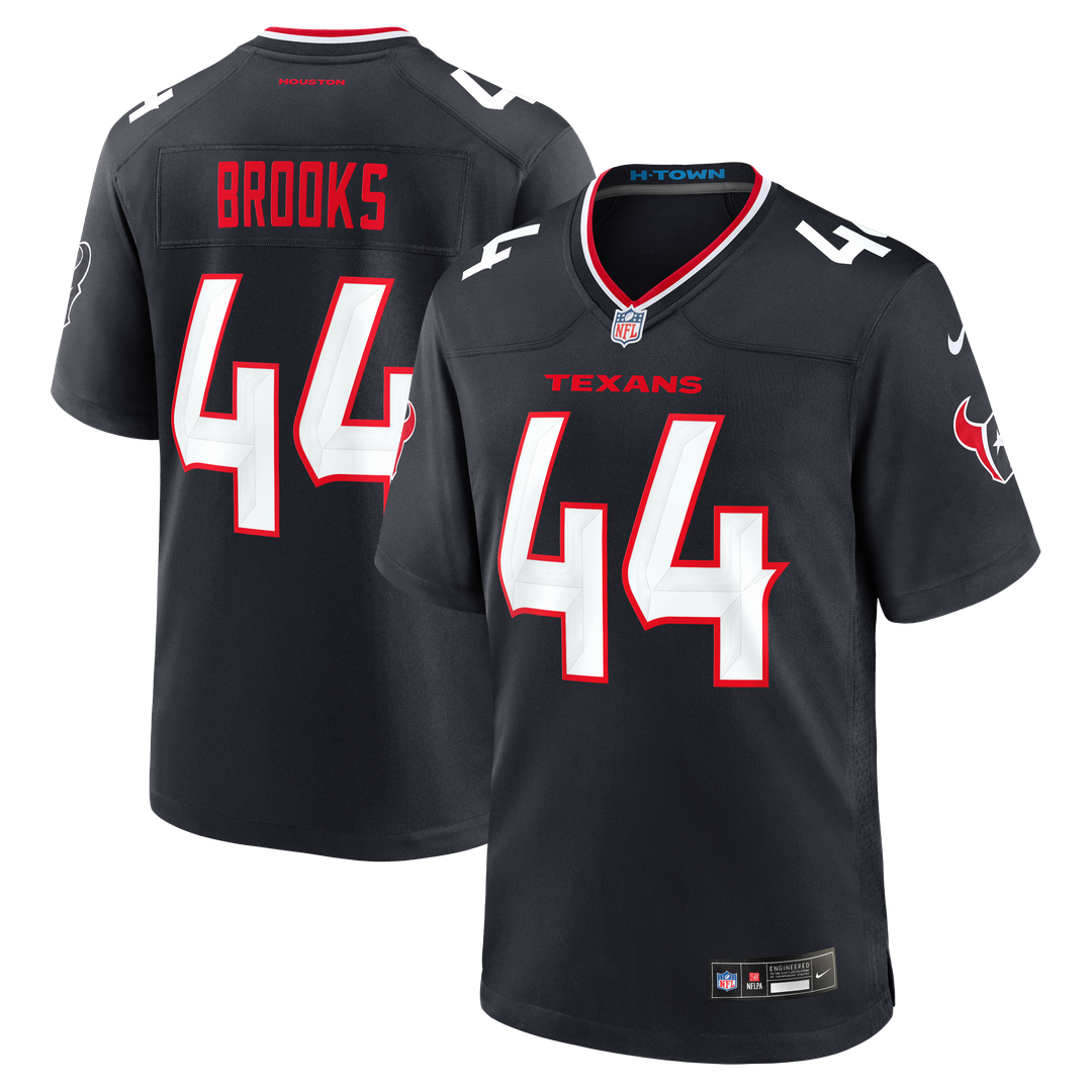 British Brooks Houston Texans Nike Navy Team Game Jersey