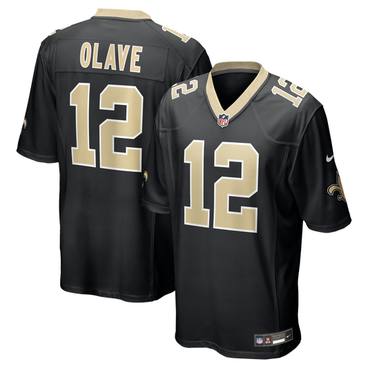 Chris Olave New Orleans Saints Nike Black Player Game Jersey
