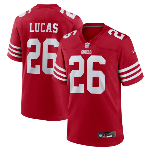 Chase Lucas San Francisco 49ers Nike Scarlet Team Game Jersey