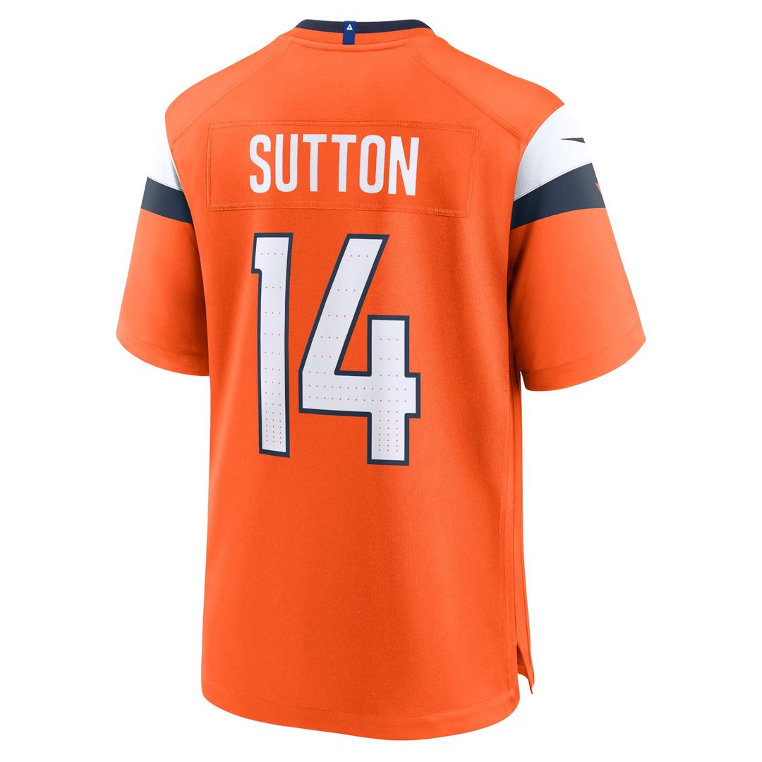 Courtland Sutton Denver Broncos Nike Orange Mile High Collection Game Jersey