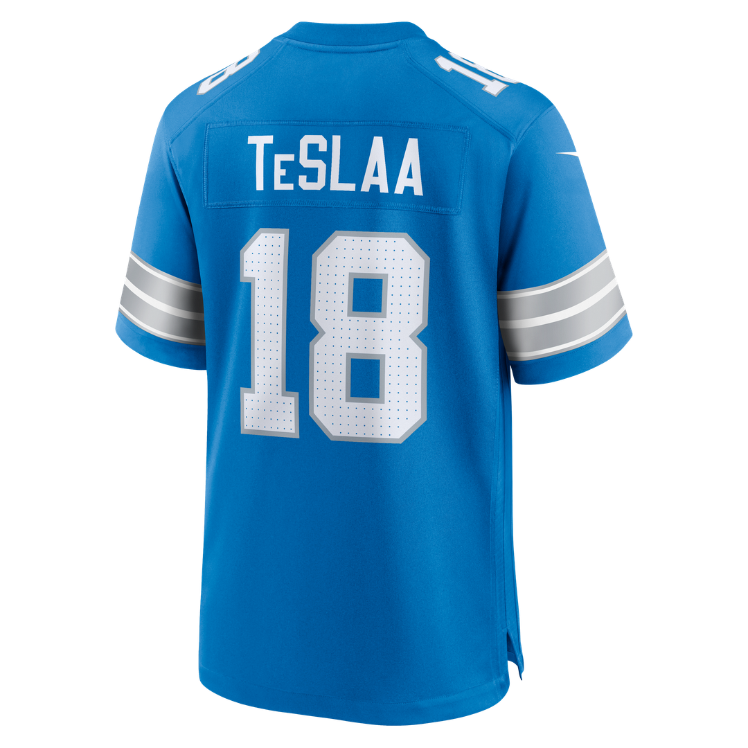 Isaac TeSlaa Detroit Lions Nike Blue Game Player Jersey