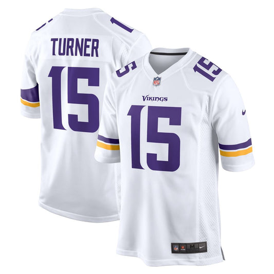 Dallas Turner Minnesota Vikings Nike White Game Jersey