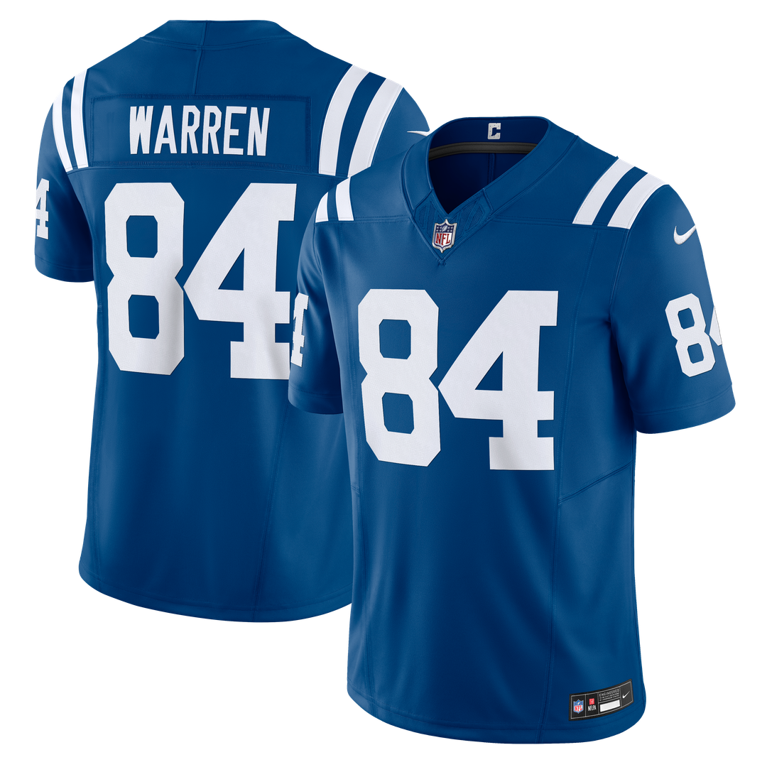 Tyler Warren Indianapolis Colts Nike Royal Team Vapor F.U.S.E. Limited Jersey