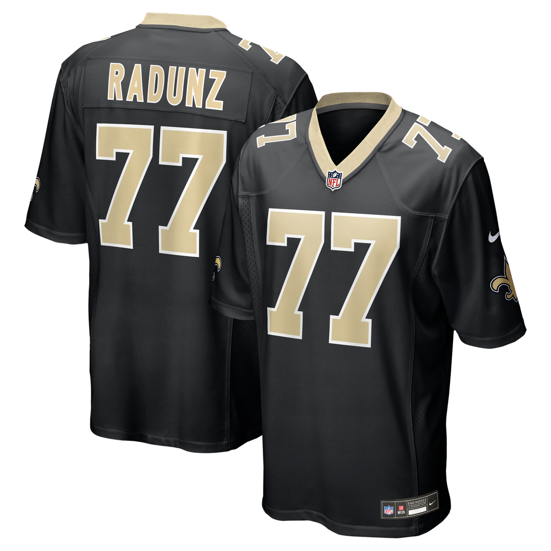 Dillon Radunz New Orleans Saints Nike Black Team Game Jersey