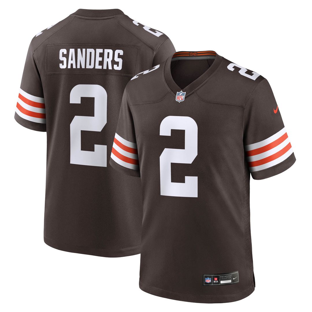 Shedeur Sanders Cleveland Browns Nike Brown Game Jersey
