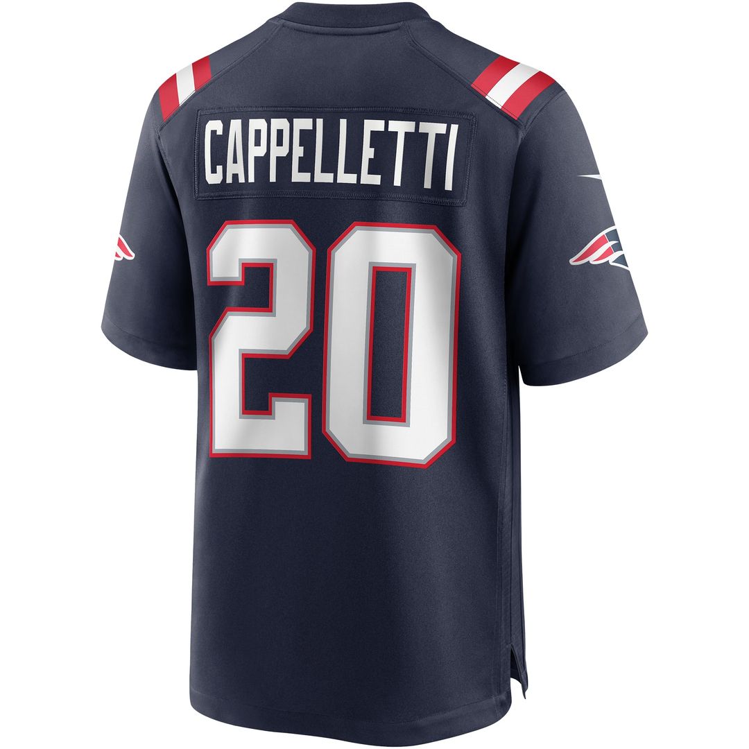 Gino Cappelletti New England Patriots Nike Navy Game Retired Player Jersey
