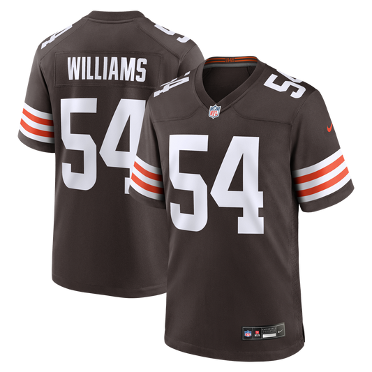 Sam Williams Cleveland Browns Nike Brown Team Game Jersey