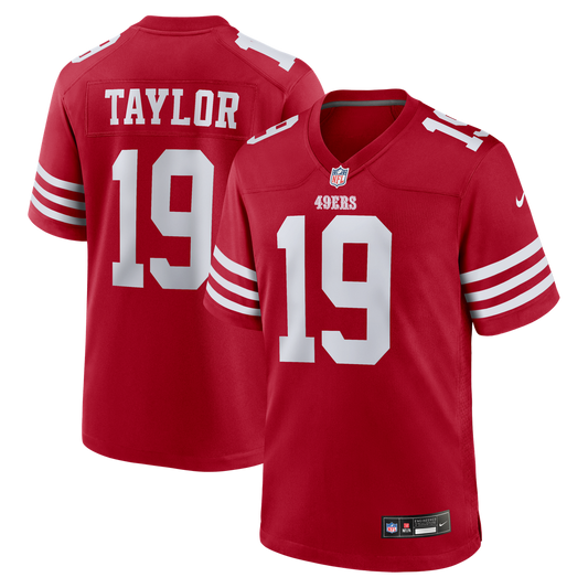 Trent Taylor San Francisco 49ers Nike Scarlet Team Game Jersey