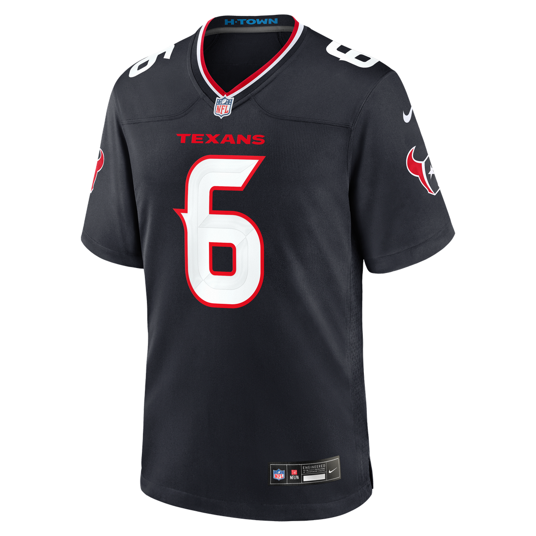 Reed Blankenship Houston Texans Nike Navy Team Game Jersey