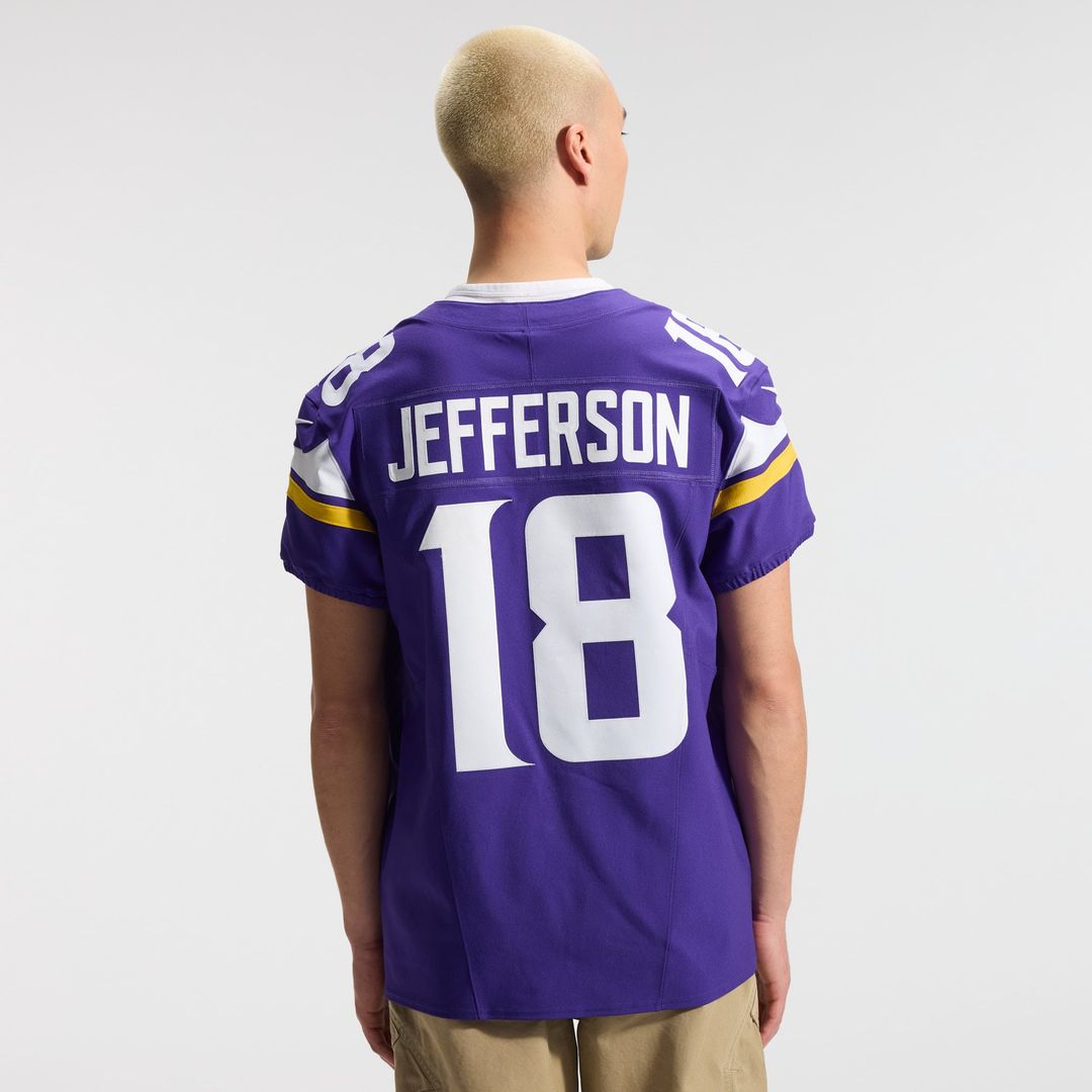 Justin Jefferson Minnesota Vikings Nike Purple Team Vapor F.U.S.E. Elite Jersey