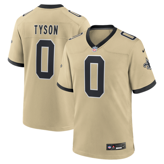 Jordyn Tyson New Orleans Saints Nike Gold Alternate Game Jersey