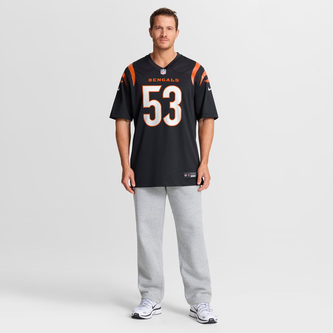 Boye Mafe Cincinnati Bengals Nike Black Team Game Jersey
