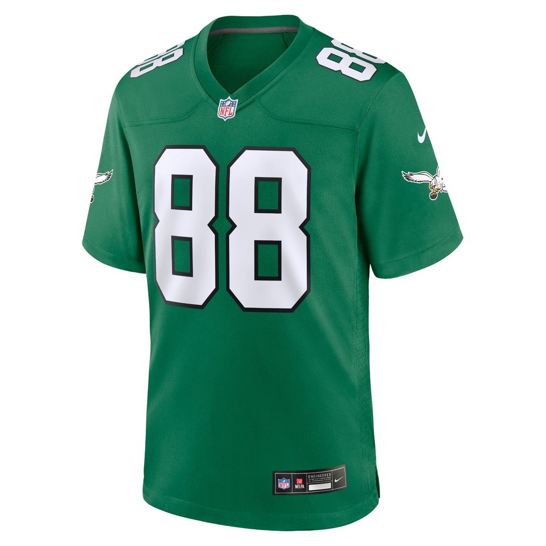 Dallas Goedert Philadelphia Eagles Nike Kelly Green Alternate Game Player Jersey