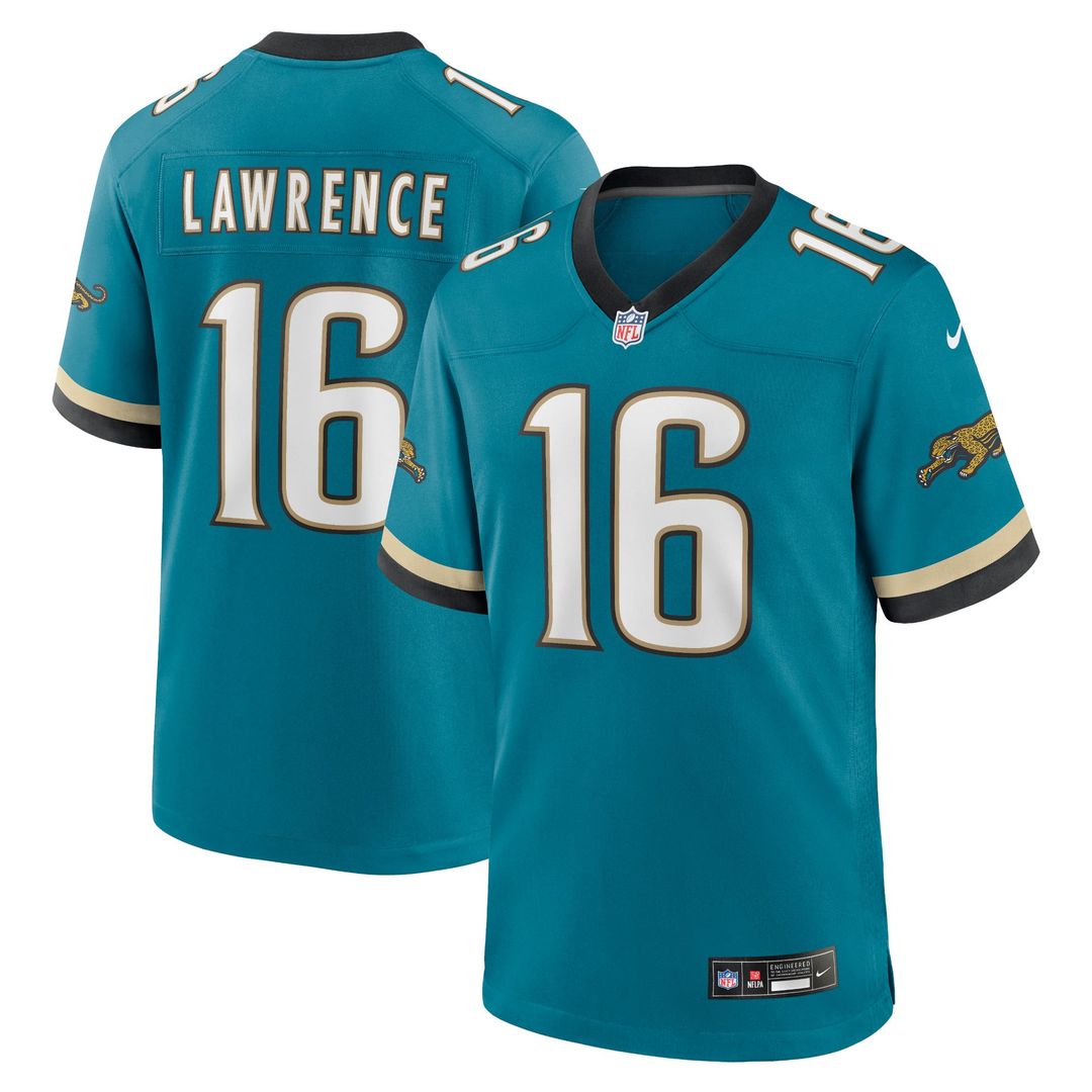 Trevor Lawrence Jacksonville Jaguars Nike Teal Prowler Throwback Player Game Jersey
