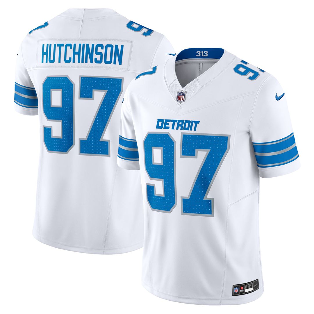 Aidan Hutchinson Detroit Lions Nike Black 2nd Alternate Vapor F.U.S.E. Limited Jersey
