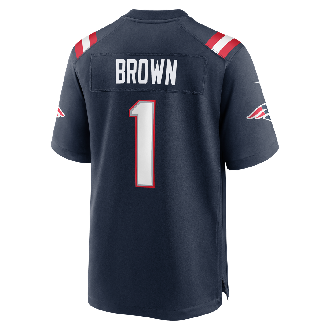 A.J. Brown New England Patriots Nike Red Game Jersey