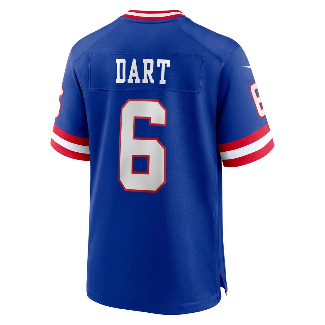 Jaxson Dart New York Giants Nike Royal Alternate 2 Classic Game Jersey