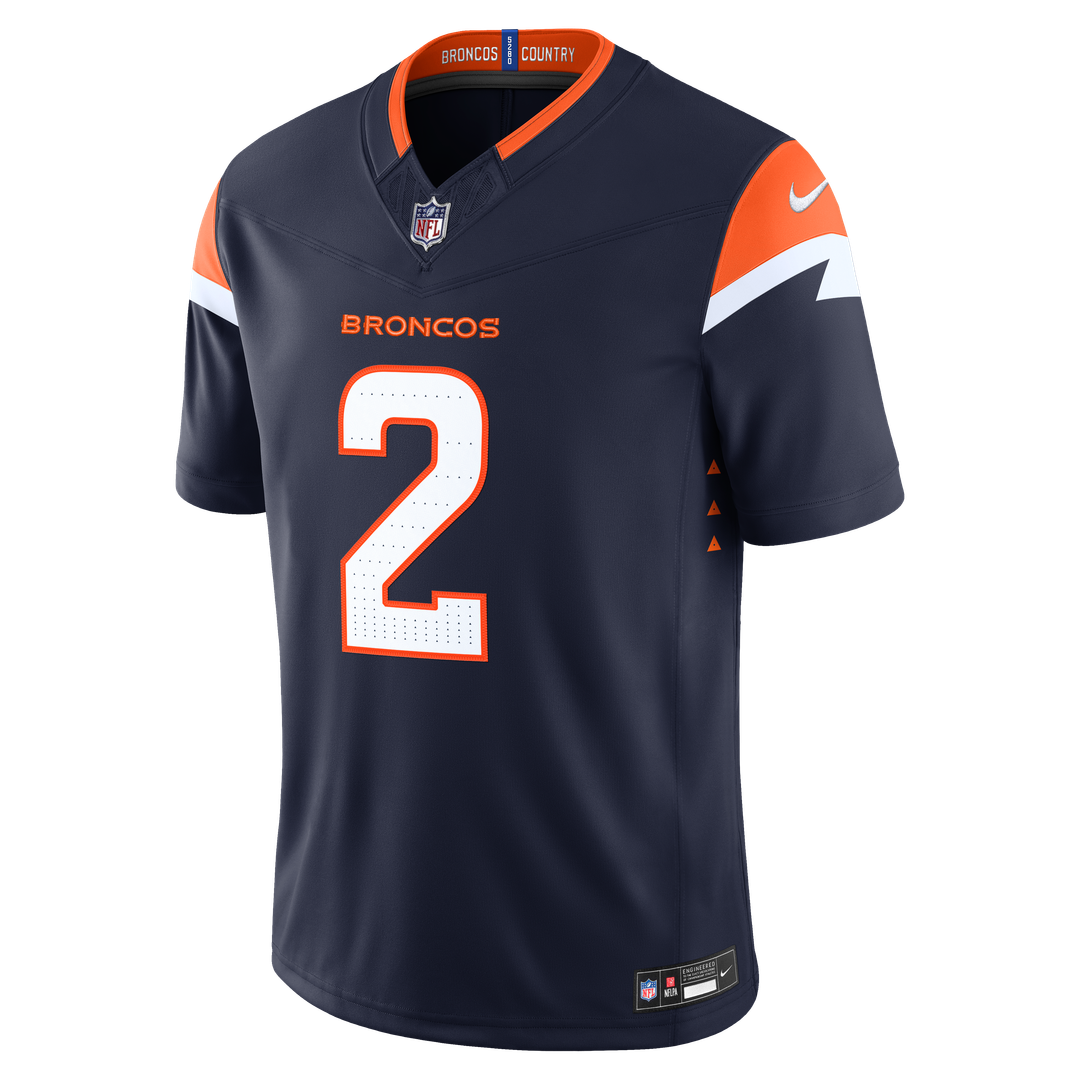 Pat Surtain II Denver Broncos Nike Navy Alternate Vapor F.U.S.E. Stitched Limited Jersey