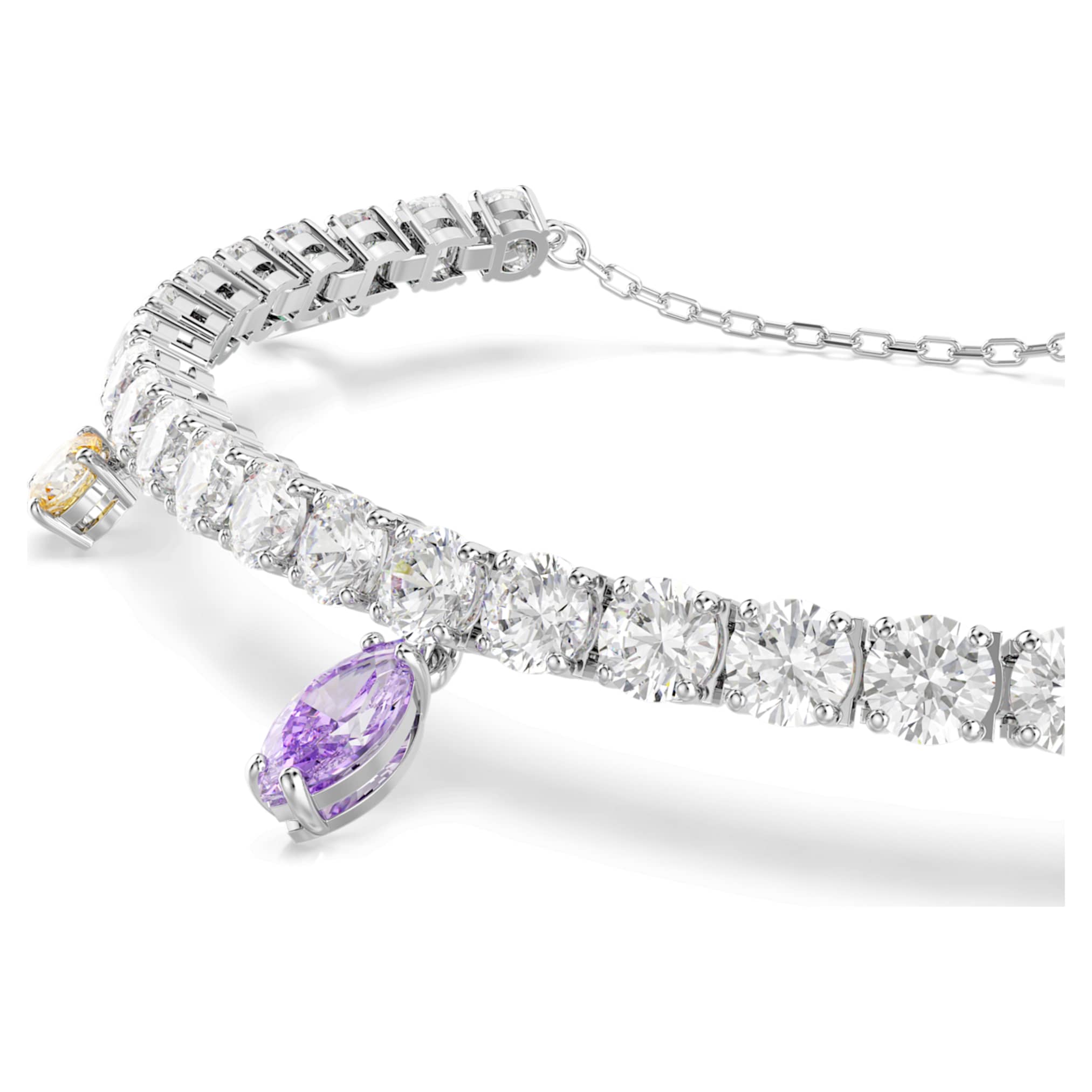 Ariana Grande x Swarovski bracelet Mixed cuts, Multicolored, Rhodium plated