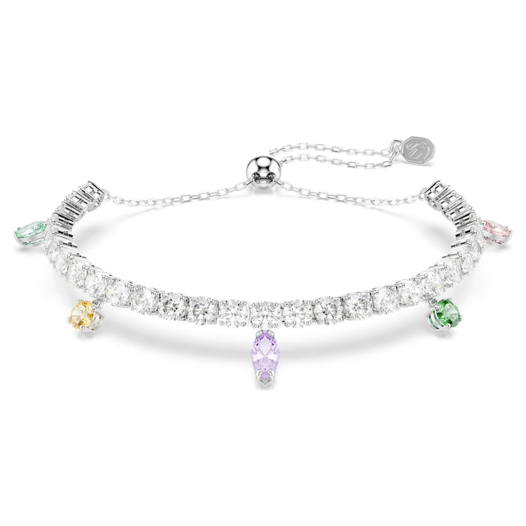 Ariana Grande x Swarovski bracelet Mixed cuts, Multicolored, Rhodium plated